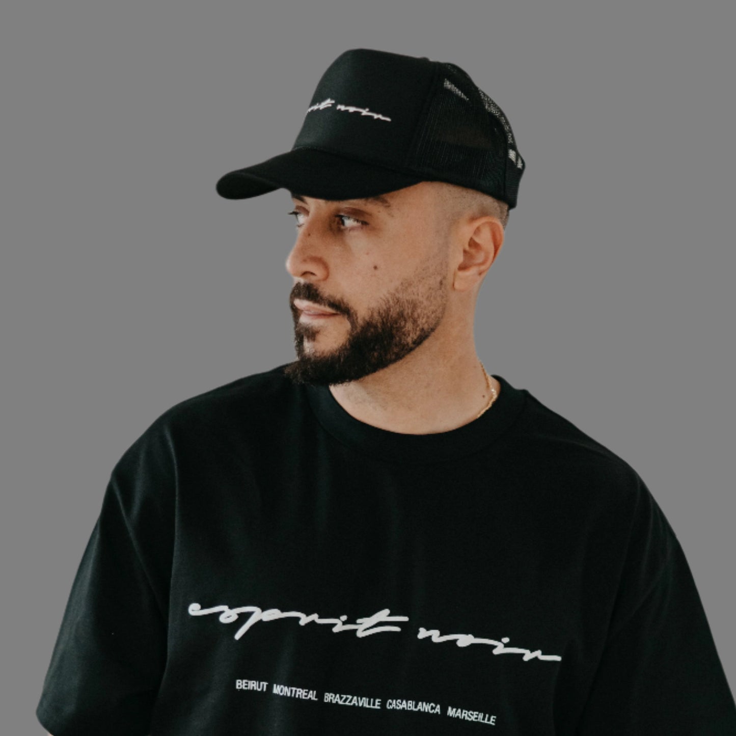 Signature logo trucker hat